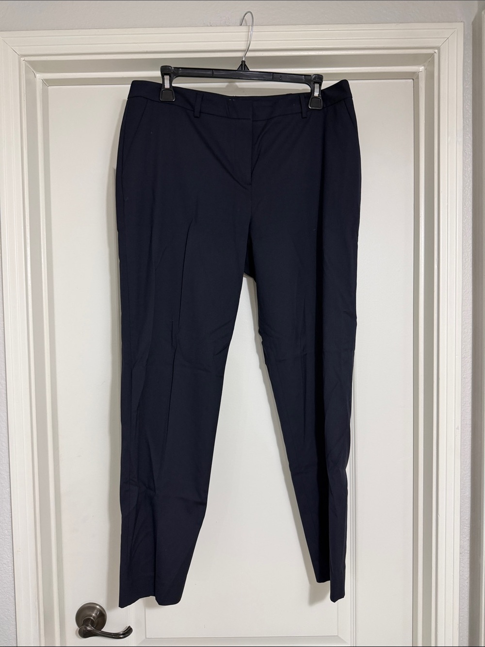 Women’s Navy Straight-Leg Dress Pants size 10 tailor fit pants for suit